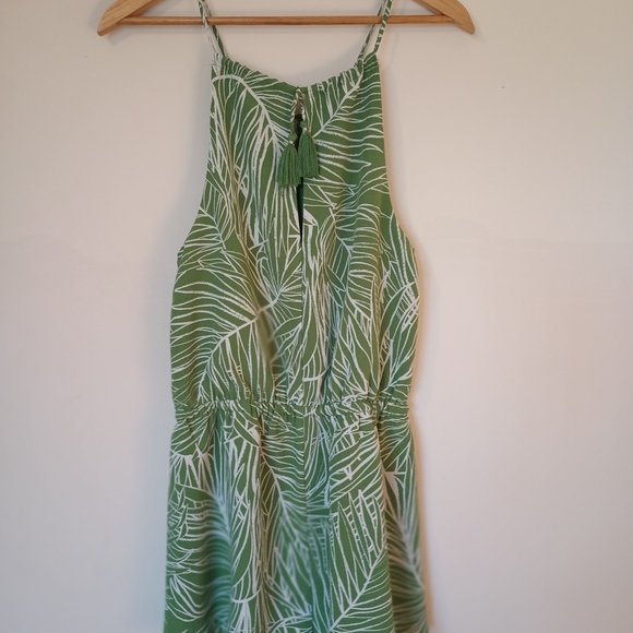 Lost + Wander women's Tropical Green Leaf Romper Size S - Picture 5 of 7